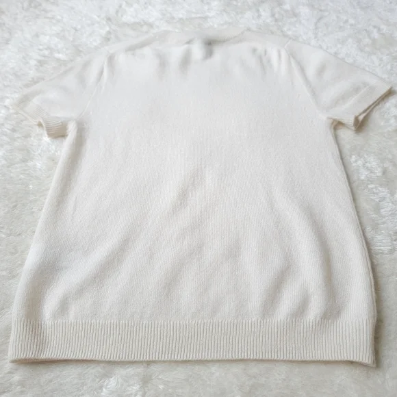 NWT Quince 100% Mongolian Cashmere Cloud Cocoon Tee, Ivory, S ☁️ - Picture 12 of 12